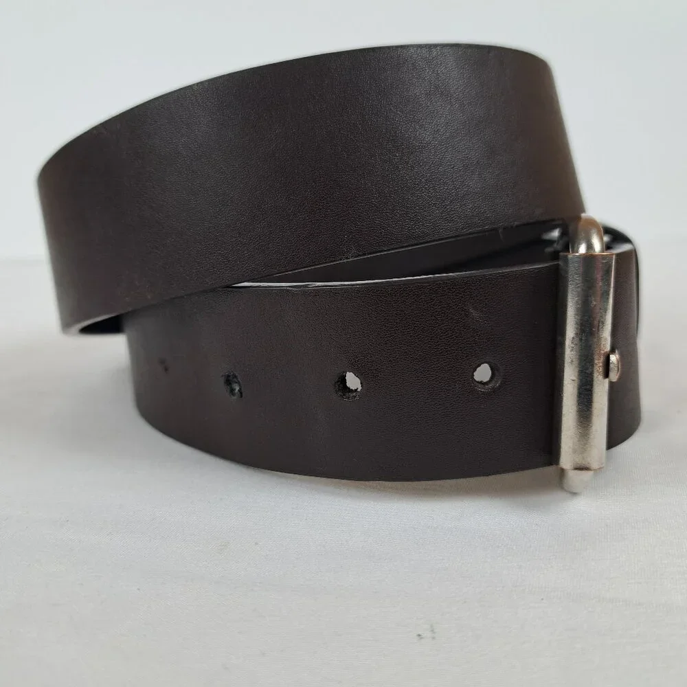 True Religion Classic Dark Brown Casual Belt Size 36